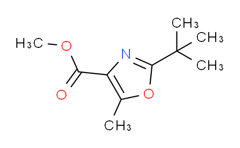 CAS No. 1143504-17-9, methyl 2-(tert-butyl)-5-methyloxazole-4-carboxylate