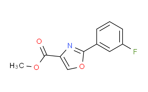 CAS No. 1065102-74-0, Methyl 2-(3-fluorophenyl)oxazole-4-carboxylate