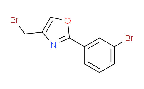 CAS No. 886363-25-3, 4-(Bromomethyl)-2-(3-bromophenyl)oxazole