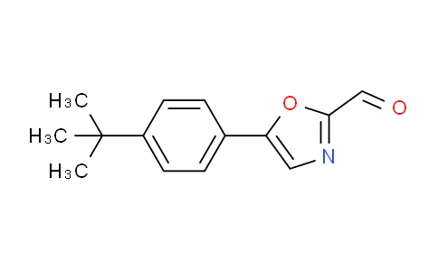 CAS No. 1352537-08-6, 5-(4-tert-butylphenyl)-1,3-oxazole-2-carbaldehyde