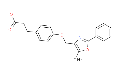 CAS No. 1798751-25-3, 4-[(5-Methyl-2-phenyl-4-oxazolyl)methoxy]benzenepropanoic acid