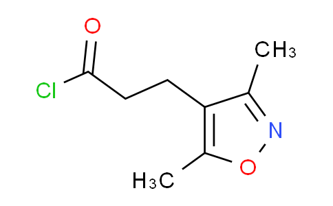 CAS No. 358721-54-7, 3-(3,5-dimethylisoxazol-4-yl)propanoyl chloride