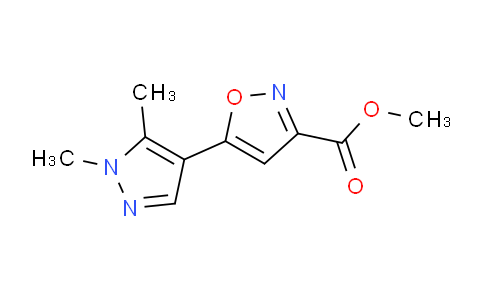 CAS No. 925178-96-7, methyl 5-(1,5-dimethyl-1H-pyrazol-4-yl)isoxazole-3-carboxylate