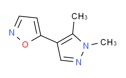 CAS No. 925179-53-9, 5-(1,5-dimethyl-1H-pyrazol-4-yl)isoxazole