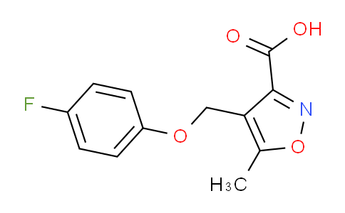 CAS No. 931377-09-2, 4-[(4-fluorophenoxy)methyl]-5-methylisoxazole-3-carboxylic acid