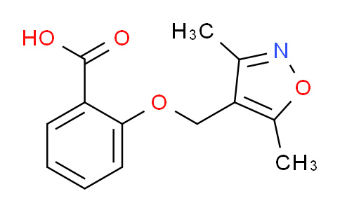 CAS No. 742120-03-2, 2-[(3,5-dimethylisoxazol-4-yl)methoxy]benzoic acid