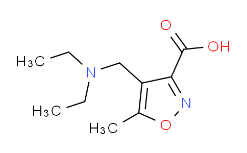 CAS No. 893749-99-0, 4-[(diethylamino)methyl]-5-methylisoxazole-3-carboxylic acid