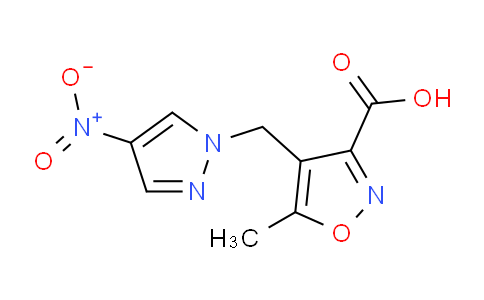 CAS No. 956758-72-8, 5-methyl-4-[(4-nitro-1H-pyrazol-1-yl)methyl]isoxazole-3-carboxylic acid