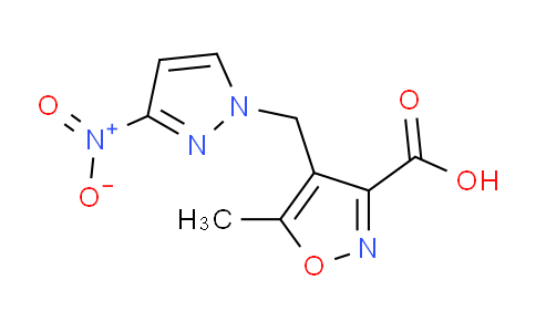CAS No. 1006951-15-0, 5-methyl-4-[(3-nitro-1H-pyrazol-1-yl)methyl]isoxazole-3-carboxylic acid