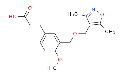 CAS No. 1119451-02-3, (2E)-3-(3-{[(3,5-dimethylisoxazol-4-yl)methoxy]methyl}-4-methoxyphenyl)acrylic acid