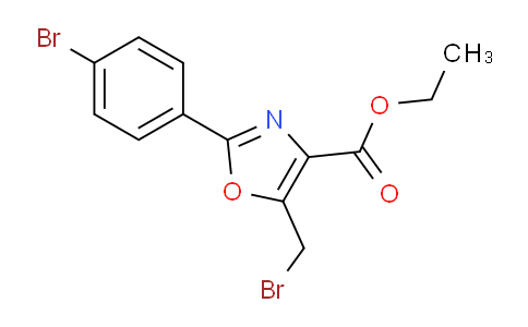 CAS No. 80022-52-2, ethyl 5-(bromomethyl)-2-(4-bromophenyl)oxazole-4-carboxylate