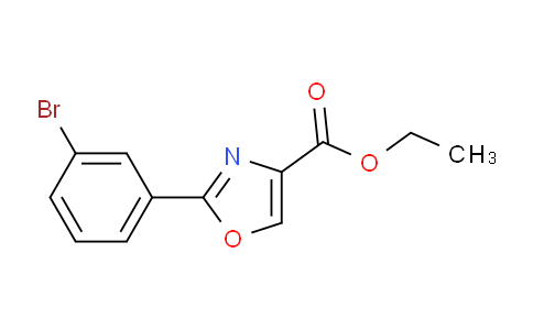 CAS No. 885273-06-3, ethyl 2-(3-bromophenyl)oxazole-4-carboxylate