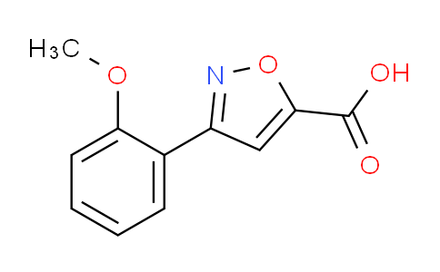 CAS No. 885273-84-7, 3-(2-methoxyphenyl)isoxazole-5-carboxylic acid