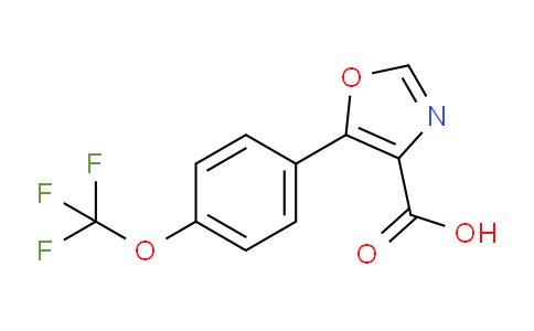 CAS No. 887267-64-3, 5-(4-(trifluoromethoxy)phenyl)oxazole-4-carboxylic acid
