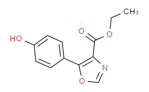 CAS No. 391248-24-1, ethyl 5-(4-hydroxyphenyl)oxazole-4-carboxylate