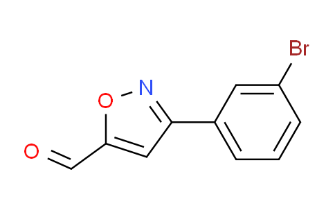 CAS No. 869496-62-8, 3-(3-bromophenyl)isoxazole-5-carbaldehyde