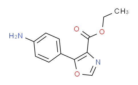 CAS No. 950603-70-0, ethyl 5-(4-aminophenyl)oxazole-4-carboxylate