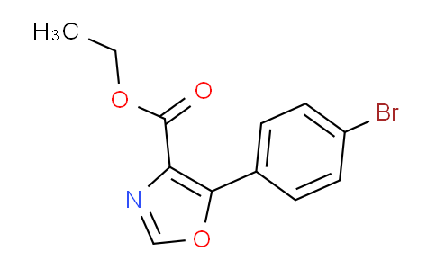 CAS No. 127919-32-8, ethyl 5-(4-bromophenyl)oxazole-4-carboxylate