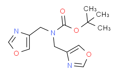 CAS No. 1646152-48-8, tert-butyl bis(oxazol-4-ylmethyl)carbamate
