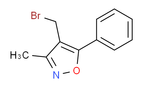 CAS No. 113841-59-1, 4-(bromomethyl)-3-methyl-5-phenylisoxazole