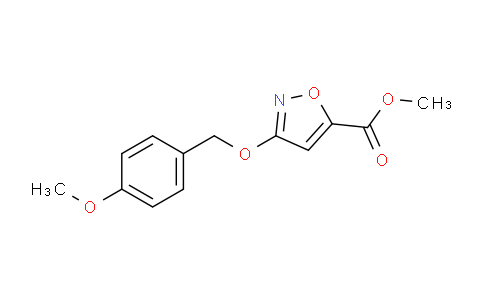 CAS No. 1073318-88-3, methyl 3-((4-methoxybenzyl)oxy)isoxazole-5-carboxylate