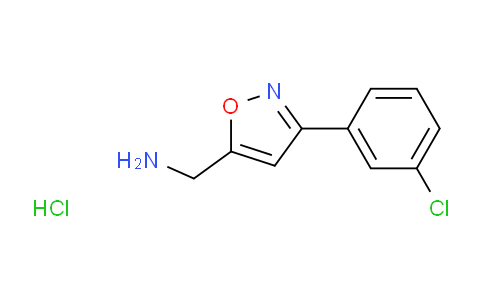 CAS No. 1159826-68-2, (3-(3-chlorophenyl)isoxazol-5-yl)methanamine hydrochloride