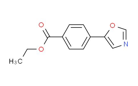 CAS No. 1261268-94-3, Ethyl 4-(oxazol-5-yl)benzoate