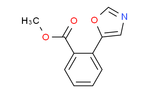 CAS No. 1261268-97-6, Methyl 2-(oxazol-5-yl)benzoate