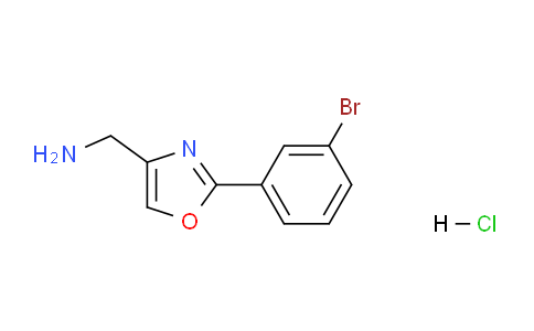 CAS No. 1187933-53-4, (2-(3-bromophenyl)oxazol-4-yl)methanamine hydrochloride
