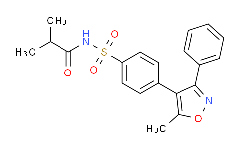 CAS No. 198470-82-5, N-((4-(5-methyl-3-phenylisoxazol-4-yl)phenyl)sulfonyl)isobutyramide
