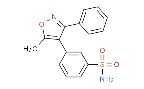 CAS No. 386273-25-2, 3-(5-methyl-3-phenylisoxazol-4-yl)benzenesulfonamide