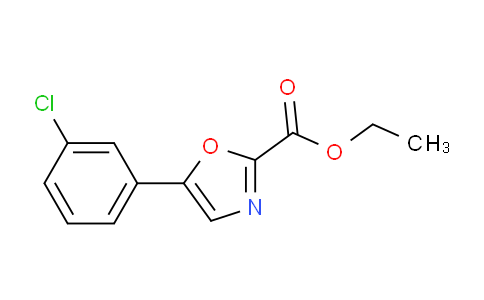 CAS No. 400715-69-7, ethyl 5-(3-chlorophenyl)oxazole-2-carboxylate
