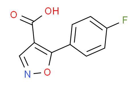 CAS No. 618383-51-0, 5-(4-fluorophenyl)isoxazole-4-carboxylic acid