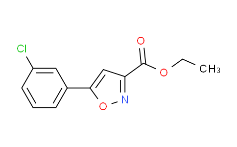 CAS No. 657424-77-6, ethyl 5-(3-chlorophenyl)isoxazole-3-carboxylate