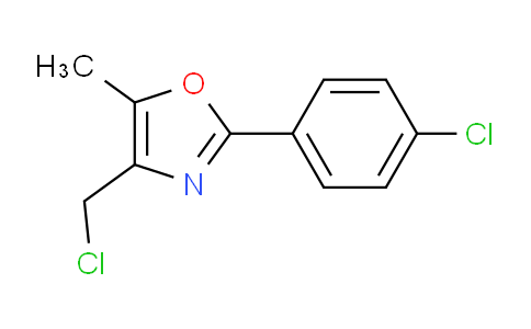 CAS No. 832076-92-3, 4-(Chloromethyl)-2-(4-chlorophenyl)-5-methyl-1,3-oxazole