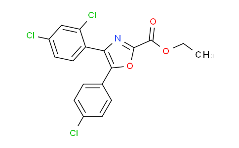 CAS No. 849722-52-7, ethyl 5-(4-chlorophenyl)-4-(2,4-dichlorophenyl)oxazole-2-carboxylate