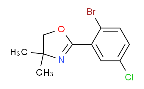 CAS No. 849106-18-9, 2-(2-bromo-5-chlorophenyl)-4,4-dimethyl-4,5-dihydrooxazole