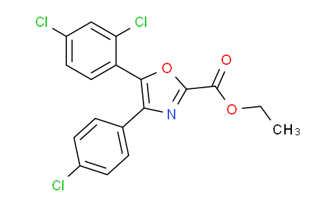 CAS No. 849722-53-8, ethyl 4-(4-chlorophenyl)-5-(2,4-dichlorophenyl)oxazole-2-carboxylate