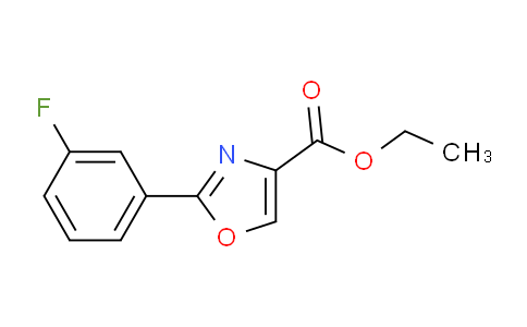 CAS No. 885272-98-0, 2-(3-Fluoro-phenyl)-oxazole-4-carboxylic acid ethyl ester