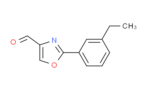 CAS No. 885273-23-4, 2-(3-Ethyl-phenyl)-oxazole-4-carbaldehyde