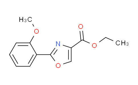 CAS No. 885274-64-6, 2-(2-Methoxy-phenyl)-oxazole-4-carboxylic acid ethyl ester