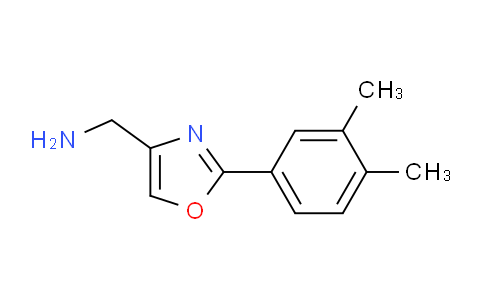 CAS No. 885273-38-1, (2-(3,4-Dimethylphenyl)oxazol-4-yl)methanamine