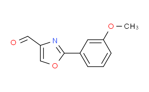 CAS No. 885272-93-5, 2-(3-Methoxy-phenyl)-oxazole-4-carbaldehyde