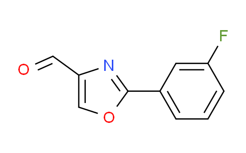 CAS No. 885272-95-7, 2-(3-Fluoro-phenyl)-oxazole-4-carbaldehyde