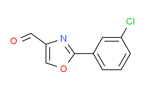 CAS No. 885273-15-4, 2-(3-Chloro-phenyl)-oxazole-4-carbaldehyde