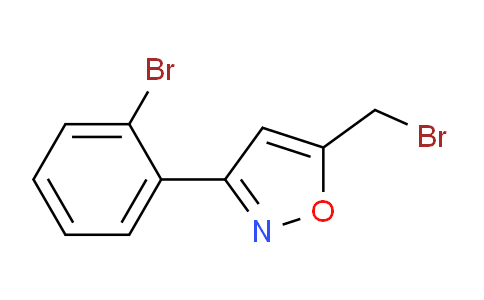 CAS No. 886363-22-0, 5-(bromomethyl)-3-(2-bromophenyl)isoxazole
