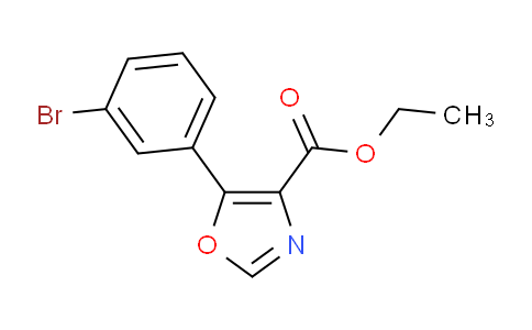 CAS No. 885274-09-9, 5-(3-Bromo-phenyl)-oxazole-4-carboxylic acid ethyl ester