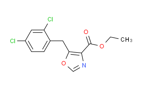 CAS No. 888739-18-2, ethyl 5-(2,4-dichlorobenzyl)oxazole-4-carboxylate