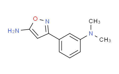 CAS No. 887591-46-0, 3-(3-(dimethylamino)phenyl)isoxazol-5-amine