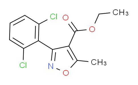 CAS No. 24248-21-3, 3-(2,6-Dichloro-phenyl)-5-methyl-isoxazole-4-carboxylic acid ethyl ester